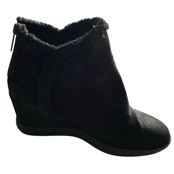 Aquatalia Ankle Wedge Faux FurWaterproof Booties- Size 11 - Picture 11 of 13